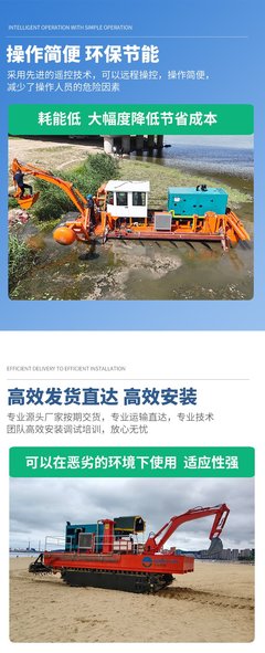 多功能灘涂生態(tài)治理裝備 水陸兩棲推進車、螺旋打樁設(shè)備與打撈船的協(xié)同應(yīng)用